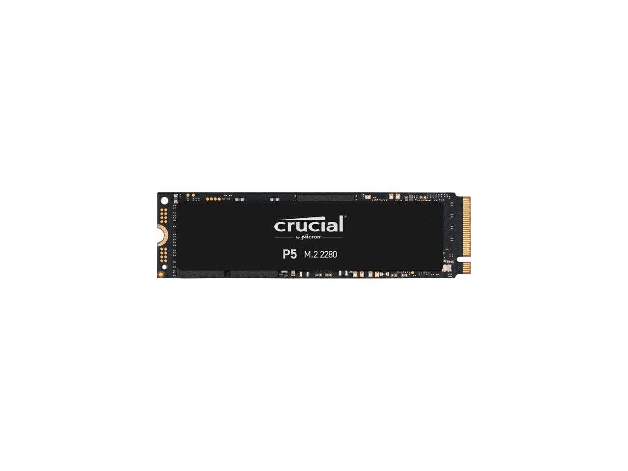 Crucial, SSD interne Crucial P5 2 To 3D Nand Nvme, jusqu'à 3 400 Mb/s - Ct2000P5Ssd8