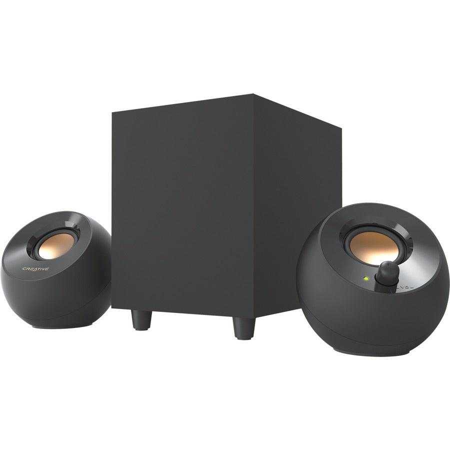 Créatif, Système de haut-parleurs Creative Pebble Plus 2.1 - 8 W RMS - Noir