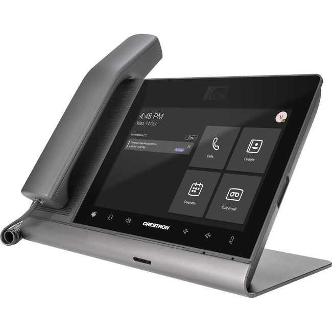 CRESTRON, Téléphone IP Crestron Flex Uc-P8-TC-Hs - Avec/sans fil - Avec/sans fil - Wi-Fi, Bluetooth - Bureau, Montage mural