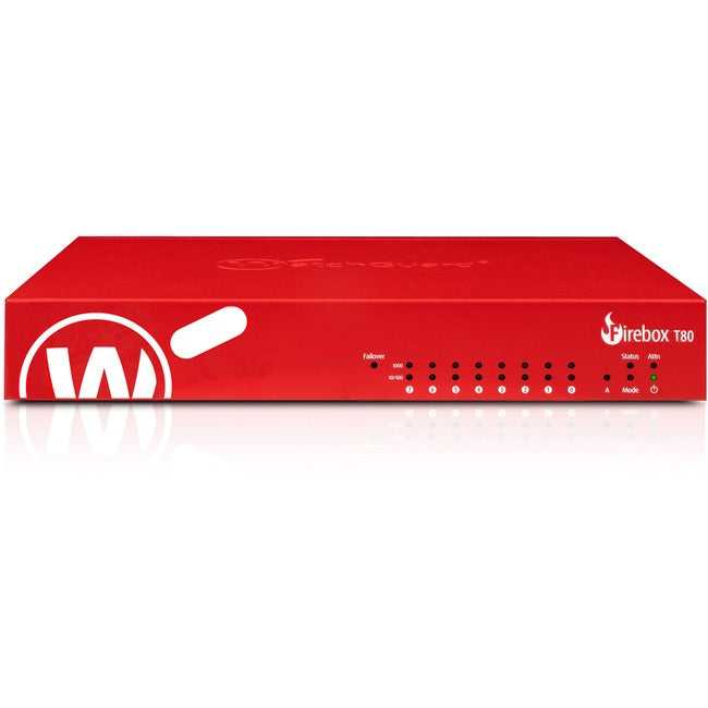 TECHNOLOGIES DE VEILLE, Watchguard Firebox T80 avec 1 an de suite de sécurité de base (États-Unis)