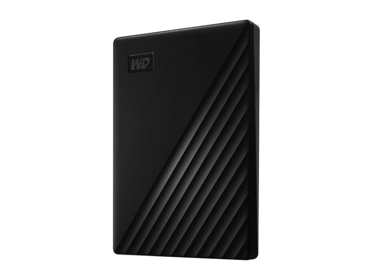 Numérique occidental, Wd 1 To My Passport Disque dur externe de stockage portable USB 3.2 pour Pc/Mac Noir (Wdbyvg0010Bbk-Wesn)