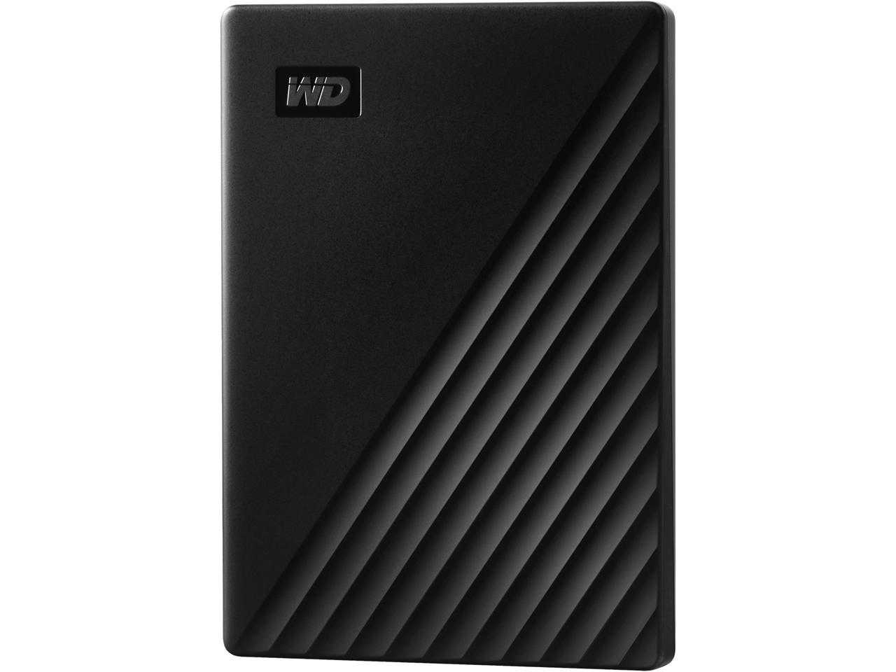 Numérique occidental, Wd 1 To My Passport Disque dur externe de stockage portable USB 3.2 pour Pc/Mac Noir (Wdbyvg0010Bbk-Wesn)