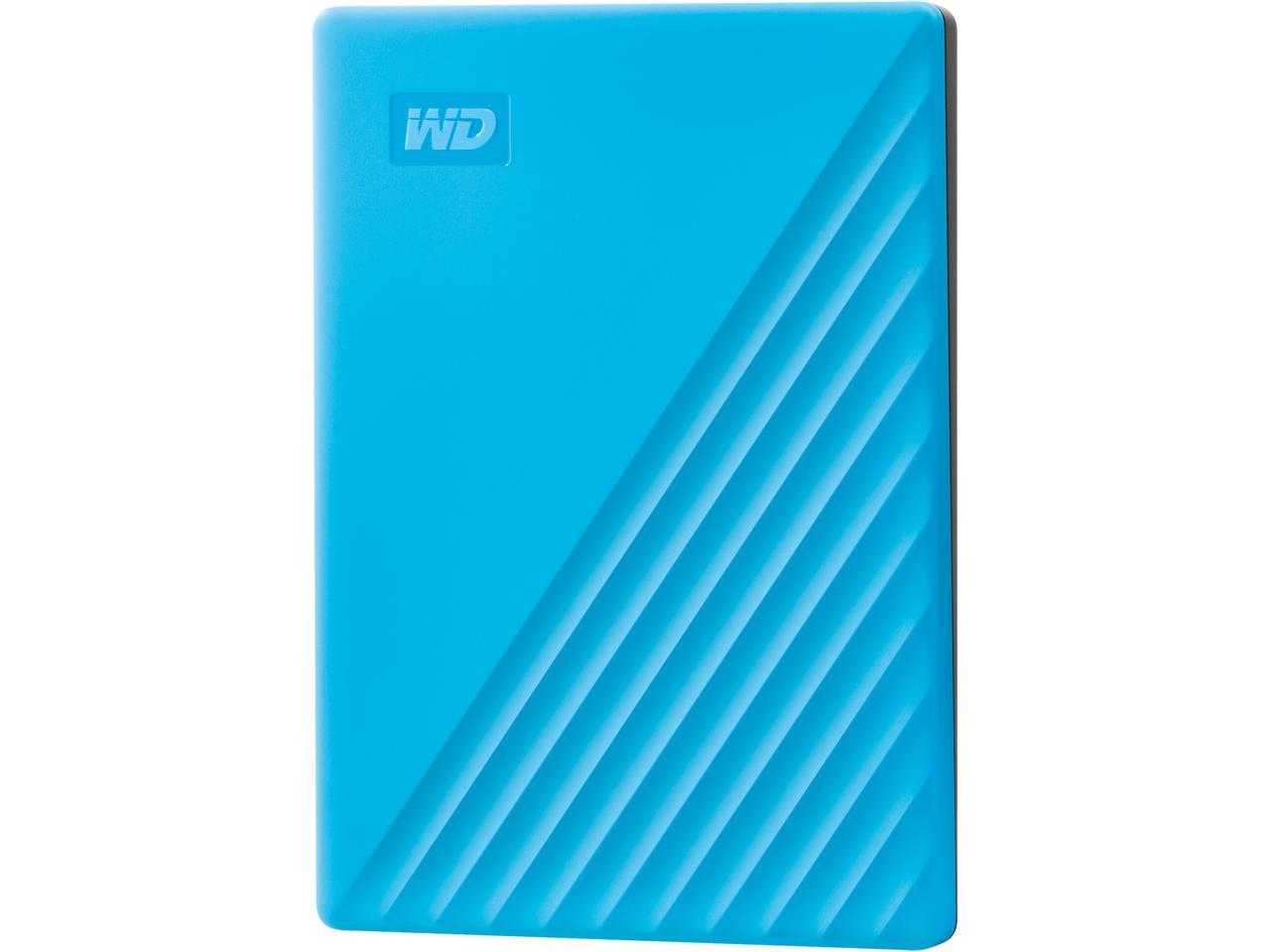 Numérique occidental, Wd 2 To My Passport Disque dur externe de stockage portable USB 3.2 pour Pc/Mac Bleu (Wdbyvg0020Bbl-Wesn)