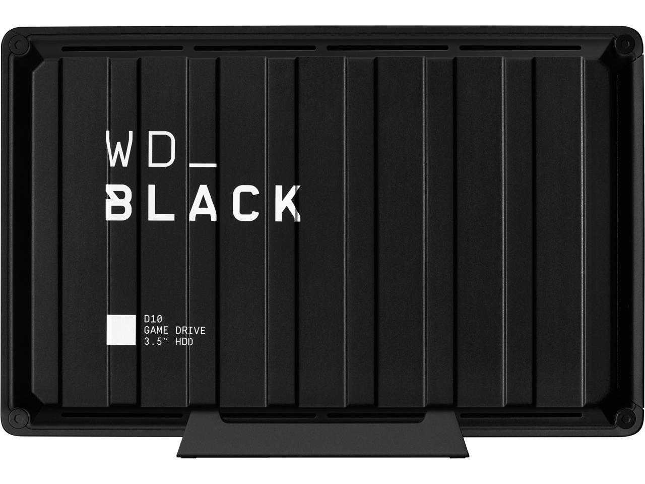 Numérique occidental, Wd Black 8 To D10 Game Drive Disque dur externe portable pour Ps4/Xbox One/Pc/Mac USB 3.2 (Wdba3P0080Hbk-Nesn)