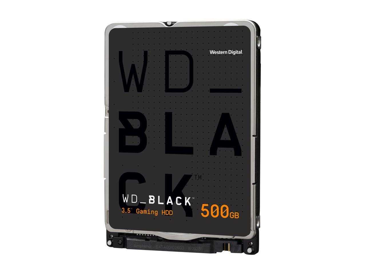 Numérique occidental, Wd Black Disque dur pour ordinateur portable Performance 500 Go - 7 200 tr/min Sata 6 Go/s 32 Mo de cache 2,5" - Wd5000Lplx