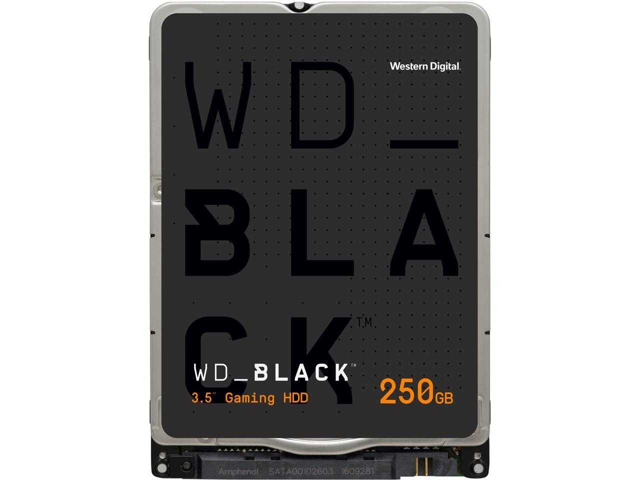 Numérique occidental, Wd Black Wd2500Lplx 250 Go 7200 tr/min 32 Mo de cache Sata 6,0 Go/s 2,5" Disque dur interne nu