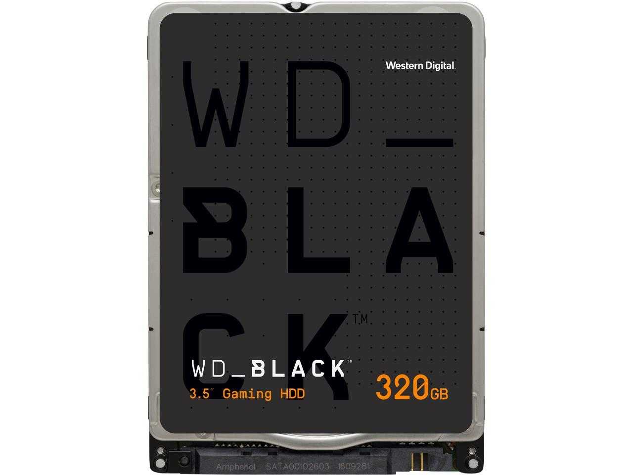 Numérique occidental, Wd Black Wd3200Lplx 320 Go 7200 tr/min 32 Mo de cache Sata 6,0 Go/s 2,5" Disque dur interne nu